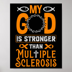 God Is Stronger Than Multiple Sclerosis  Poster