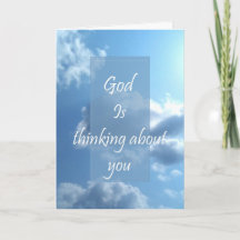 God is thinking about you