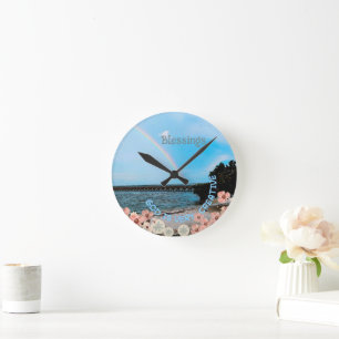 God is very creative folded  round clock