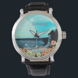 God is very creative folded watch<br><div class="desc">Rainbow beach scene " God is very creative" watch</div>