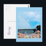 God is very creative postcard<br><div class="desc">Rainbow beach scene " God is very creative"  Post card</div>