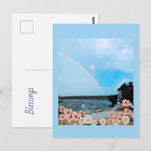 God is very creative postcard