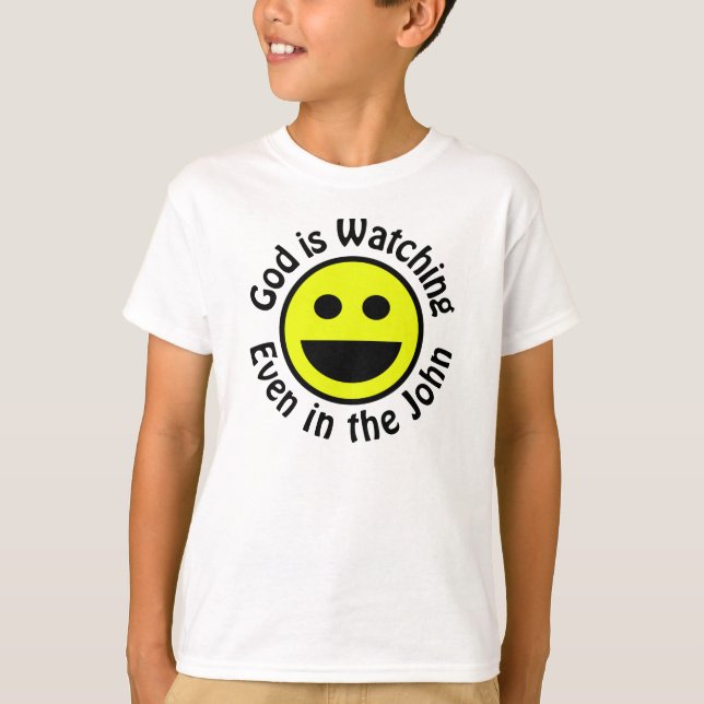 God is Watching t-shirt (Front)