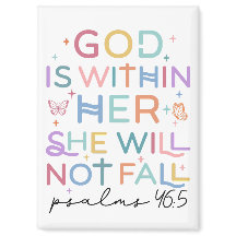 God Is Within Her Bible Verse Magnet