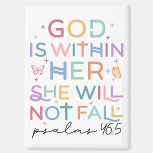 God Is Within Her Bible Verse Magnet