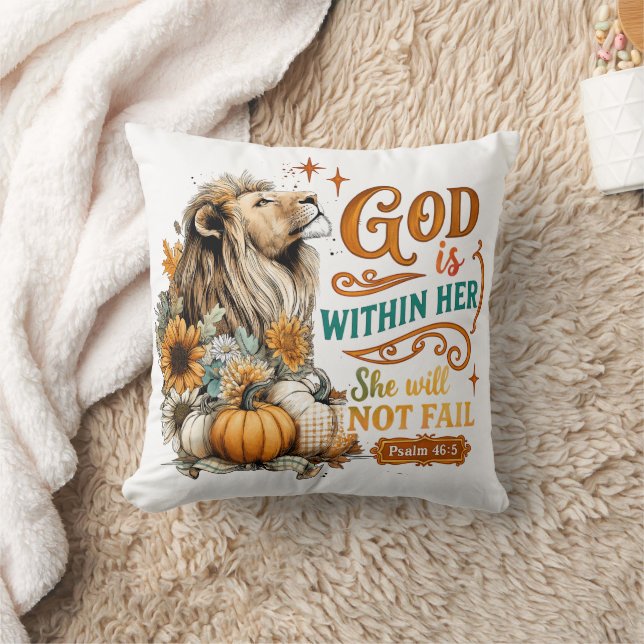 God Is Within Her...  Cushion (Blanket)