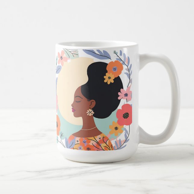 God is within her mug (Right)