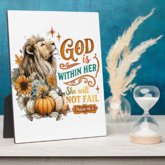 God Is Within Her...  Plaque