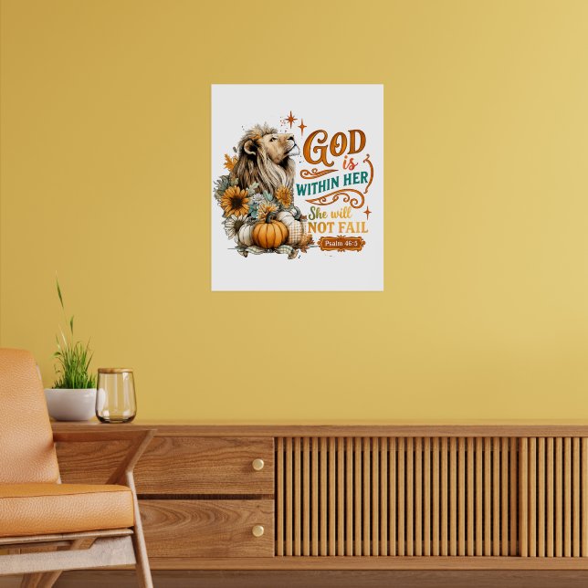 God Is Within Her...  Poster (Living Room 2)