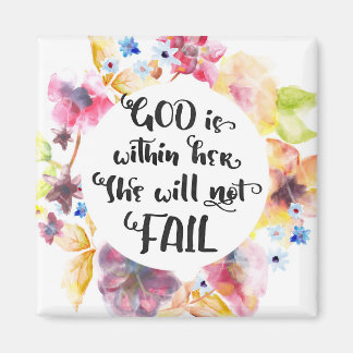 God is Within Her She Will Not Fail Art Print Magnet