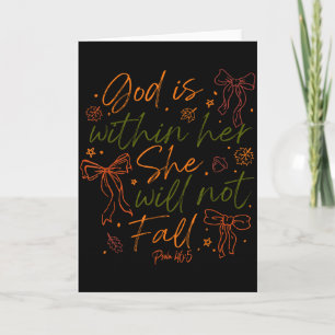 God Is Within Her She Will Not Fall  Card