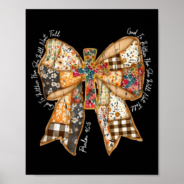 God Is Within Her She Will Not Fall, Jesus, Christ Poster (Front)