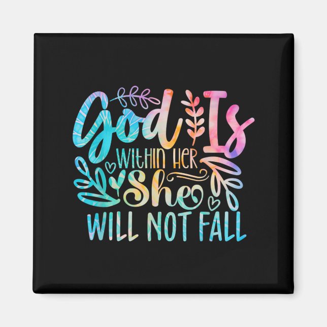God Is Within Not Bible Verse Quote Religious Magnet (Front)