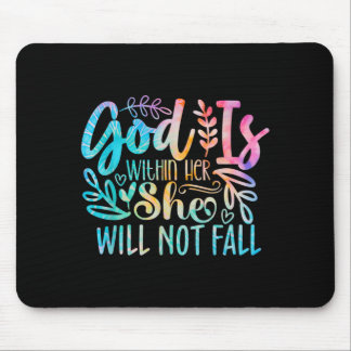 God Is Within Not Bible Verse Quote Religious Mouse Pad