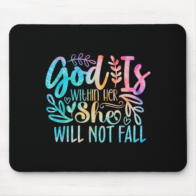 God Is Within Not Bible Verse Quote Religious Mouse Pad (Front)
