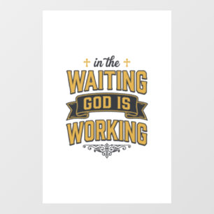 God Is Working Vintage Faith Typography Shirt_1