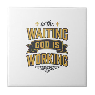 God Is Working Vintage Faith Typography Shirt_1 Tile
