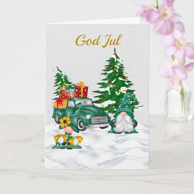 God Jul Card (Orchid)