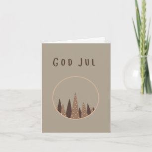 God jul (julkort) Swedish Christmas  Card