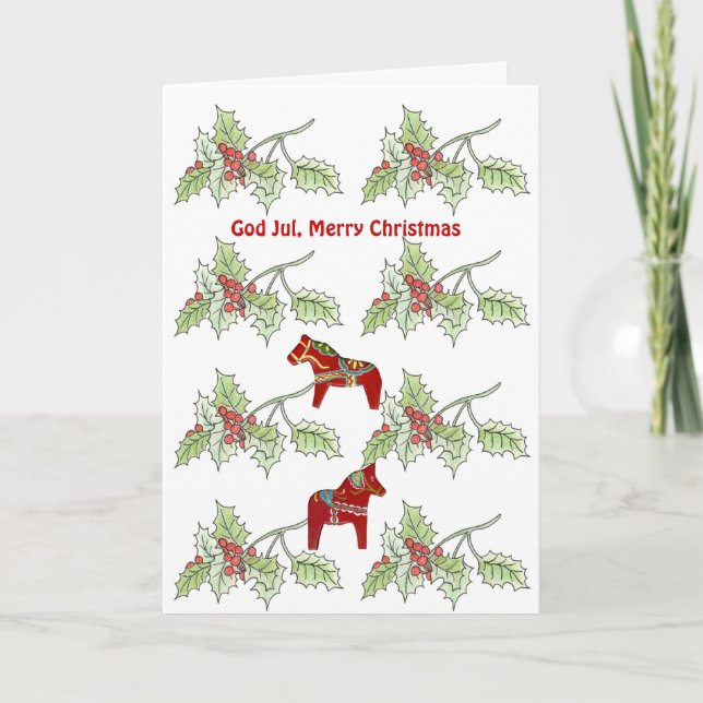 God Jul, Merry Christmas Card (Front)