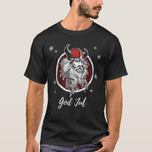 God Jul Merry Christmas Norway Sweden Viking Valha T-Shirt