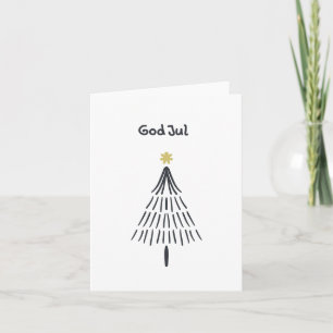 God Jul, Norwegian Christmas  Card