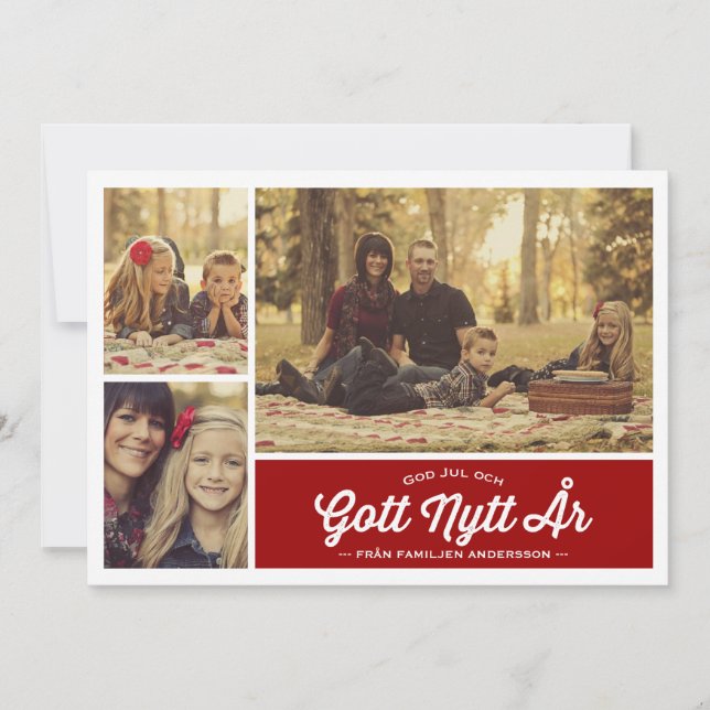 God Jul och Gott Nytt År hälsning (Front)