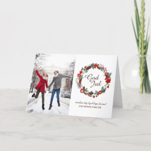 God Jul Photo Greeting Card