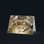 God Jul Swedisch Christmas Card<br><div class="desc">God Jul - Merry Christmas in swedish Surprise your nearest and dearest, your friends, co-workers, neighbours or even your boss with a special card in their own language or your (2nd) language. Many different designs available: from a modern collage photography card, mixing ornaments and winter landscapes, a classic vintage christmas...</div>