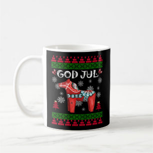 God Jul Ugly Scandinavian Dala Horse Coffee Mug