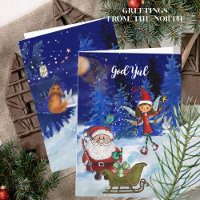 God Jul Whimsical Julenisse Fairy & Santa Magical