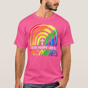 God Keeps His Promise Rainbow Christian Bible Noah T-Shirt