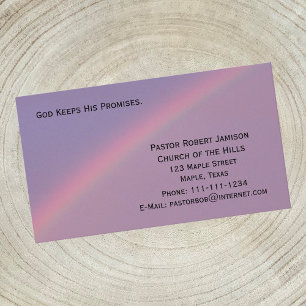 God Keeps His Promises Religious Business Card