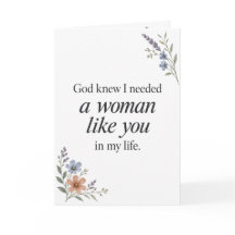 God Knew I Needed You Christian Friendship Card