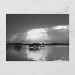 God Left A Light On For You Postcard