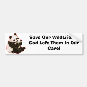 God Left Them In Our Care Bumper Sticker