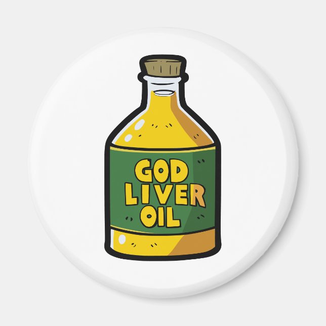 God liver oil magnet (Front)