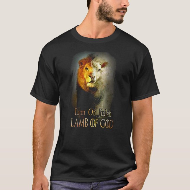 God Lover Lion of Judah The Lamb of God T Shirt672 T-Shirt (Front)