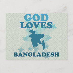 God Loves Bangladesh Postcard