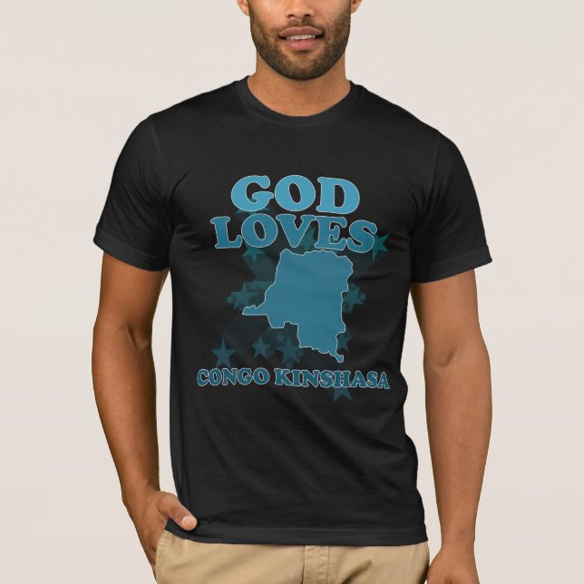 God Loves Congo Kinshasa T-Shirt (Front)