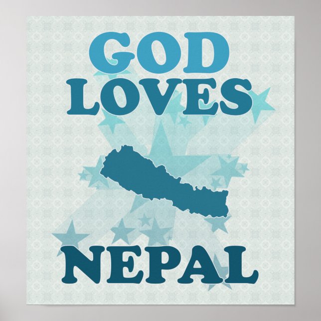 God Loves Nepal Poster (Front)