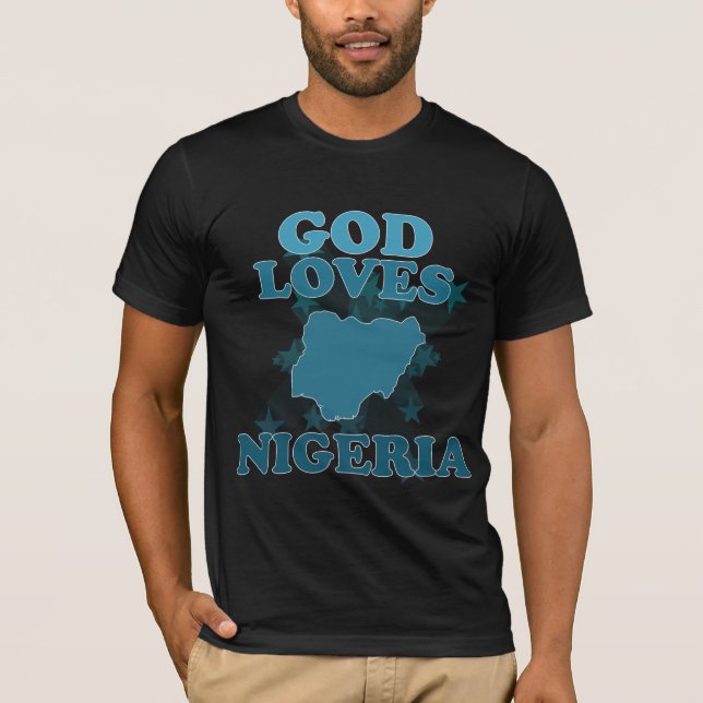 God Loves Nigeria T-Shirt (Front)