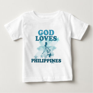 God Loves Philippines Baby T-Shirt