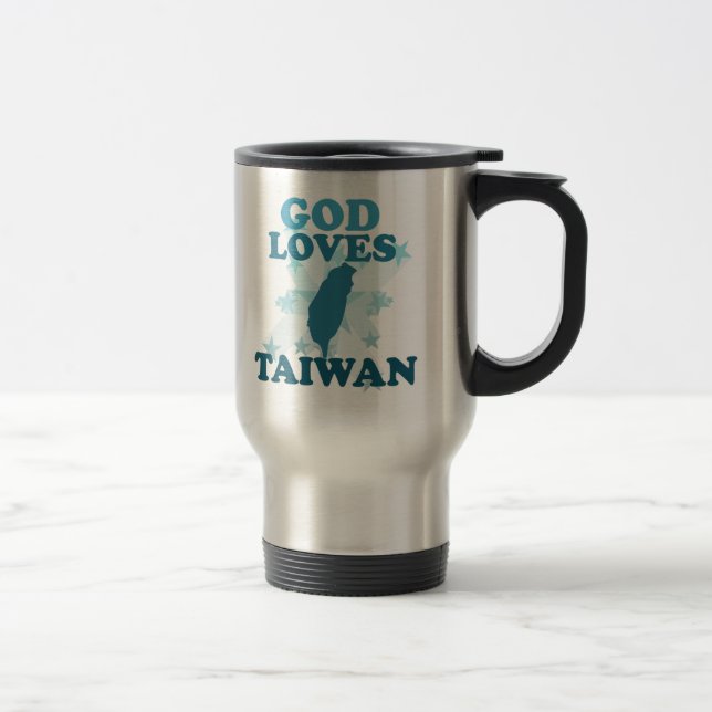 God Loves Taiwan Travel Mug (Right)
