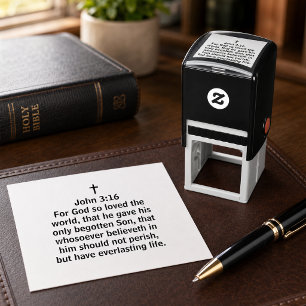 God loves the world John 3:16  Self-inking Stamp
