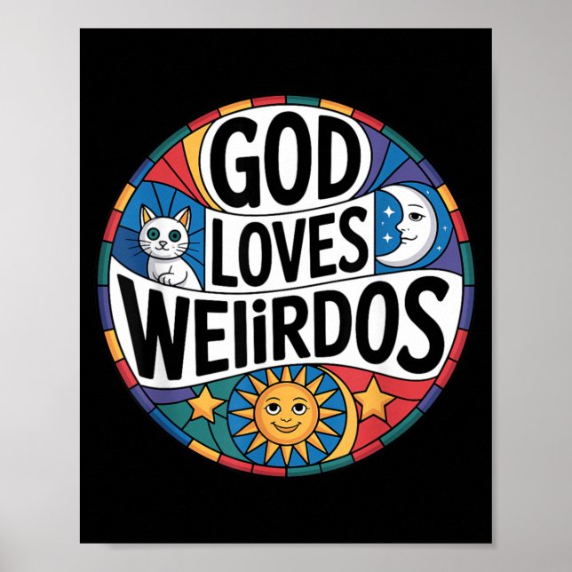 God Loves Weirdos Poster (Front)