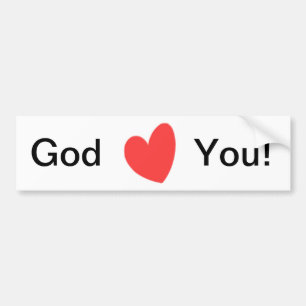 God Loves You! Bumper Sticker