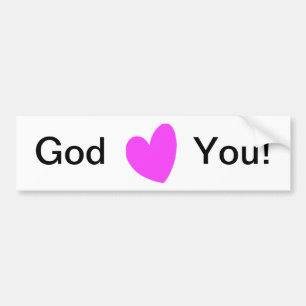 God Loves You! Bumper Sticker