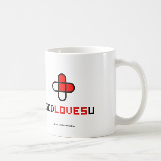 God loves you coffee mug (Right)