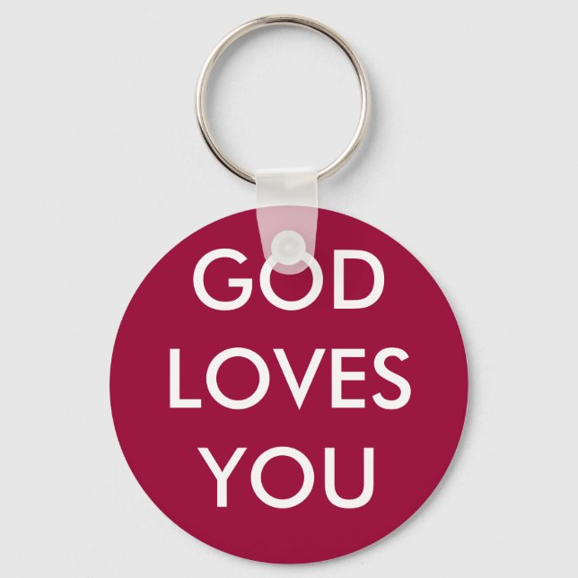 GOD LOVES YOU KEY RING (Front)
